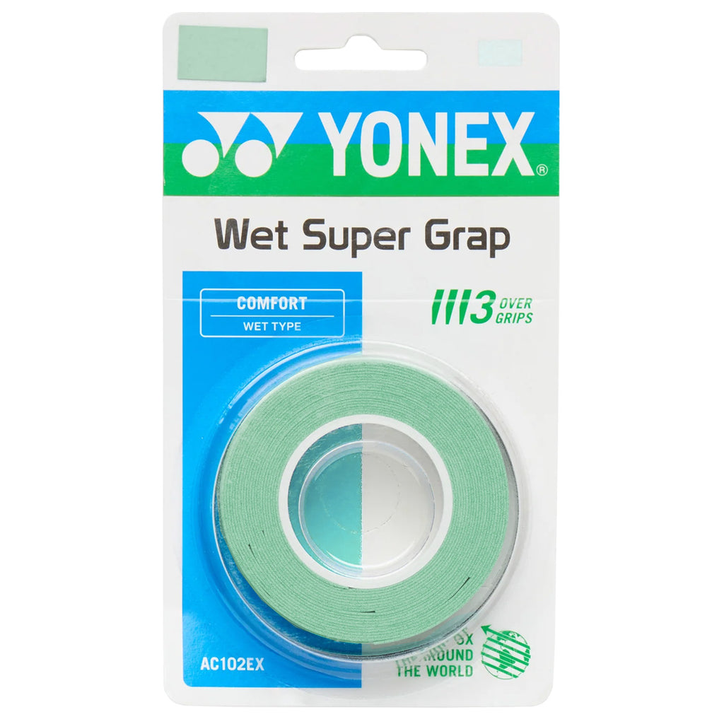 Yonex Wet Super Grap - 3 Pack - Powder Green