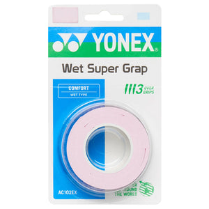 Yonex Wet Super Grap - 3 Pack - Mist Pink