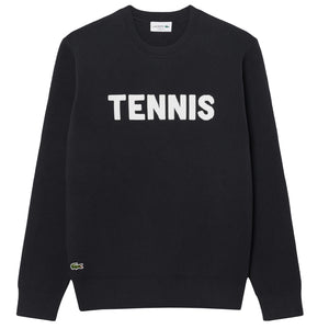 Lacoste Men's Jacquard Tennis Sweater - Black