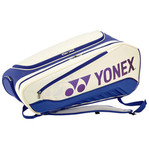 Yonex Expert Racquet Bag 6 Pack - White/Deep Blue