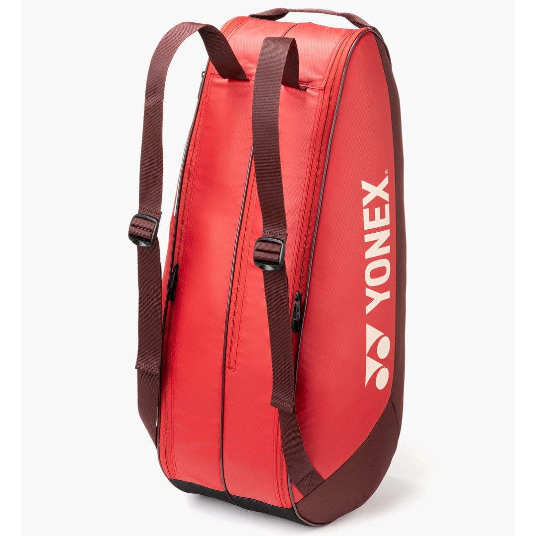 Yonex Team Racquet Bag 6 Pack - Ruby Red
