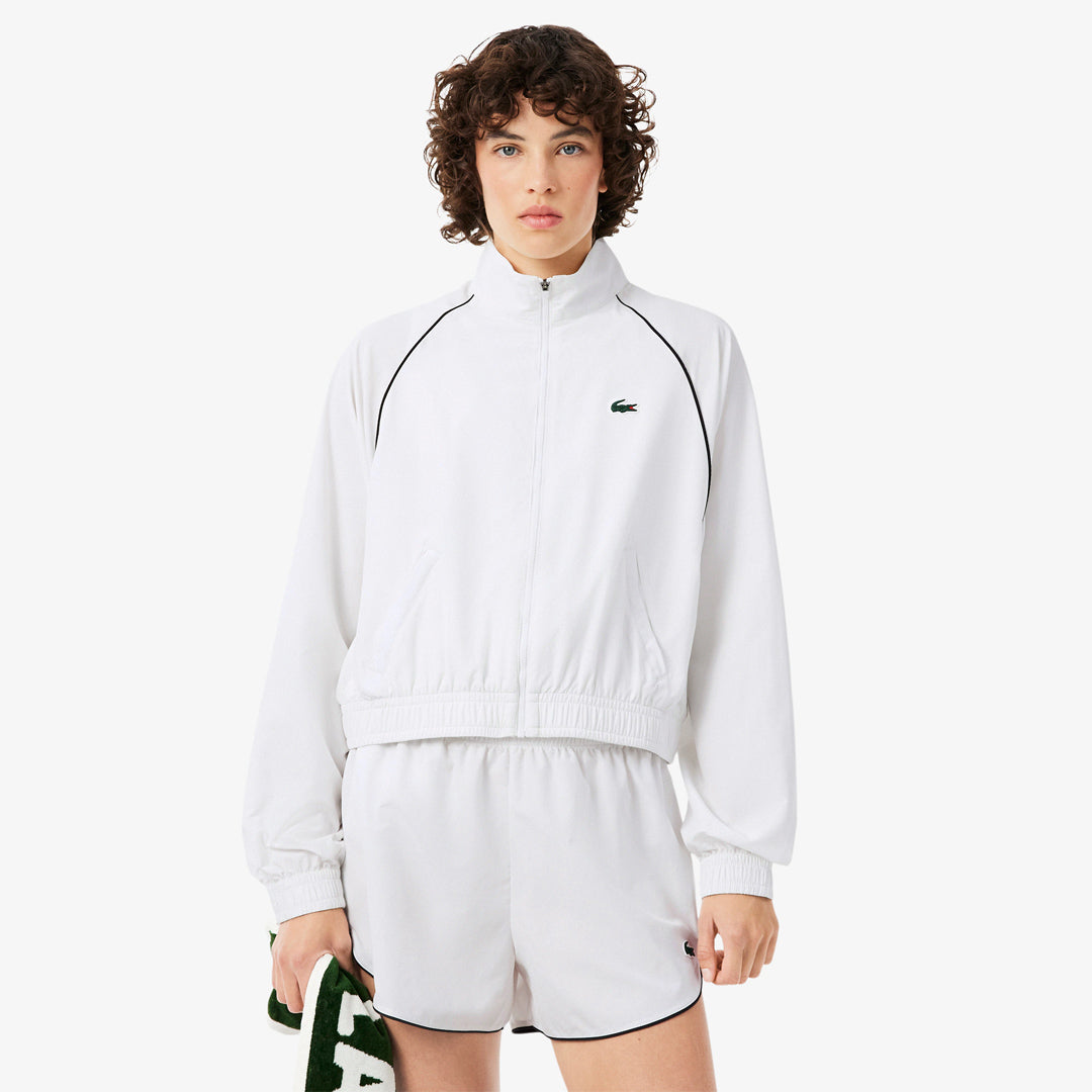 Lacoste Women's Trim Accent Sport Jacket - White