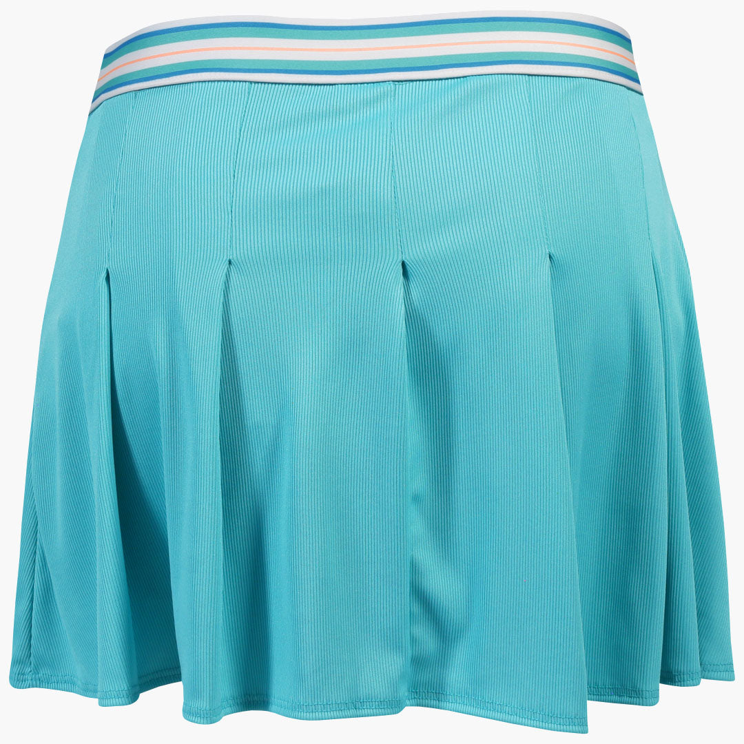 Lucky In Love Women's Making Waves Coastline Stripe Skort - Scuba