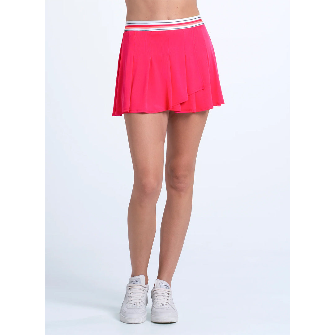 Lucky In Love Women's Glow Set Glow Stroke Skort - Shocking Pink