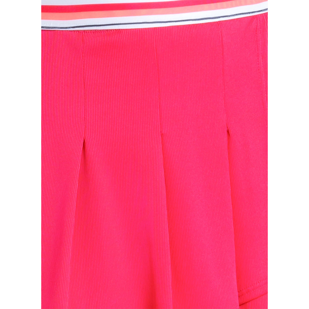 Lucky In Love Women's Glow Set Glow Stroke Skort - Shocking Pink