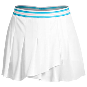 Lucky In Love Women's Making Waves Coastline Stripe Skort - White/Scuba