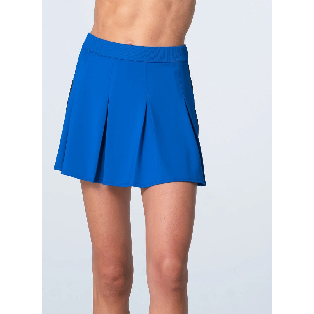 Lucky In Love Women's Pleat Party Skort - Electric Blue