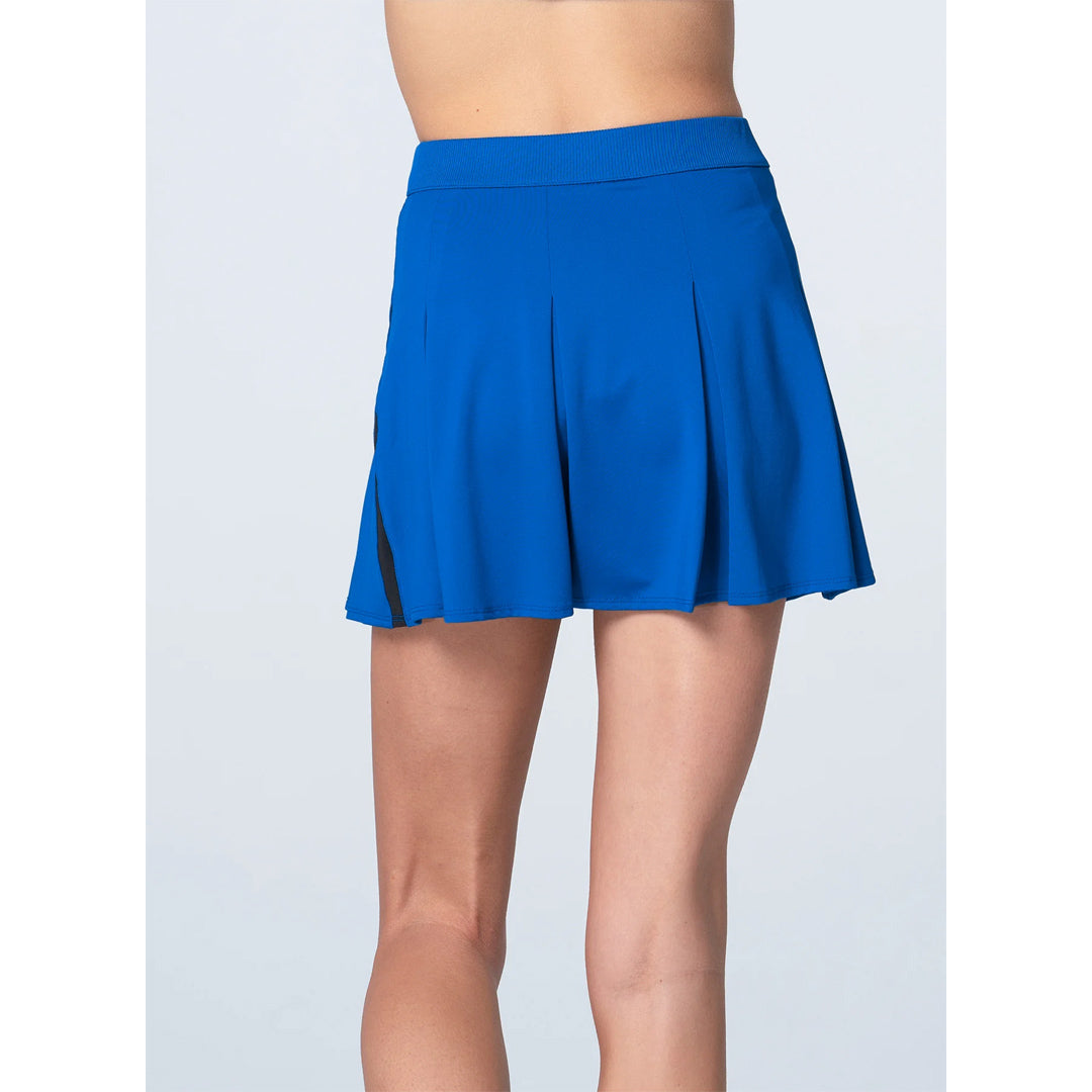 Lucky In Love Women's Pleat Party Skort - Electric Blue