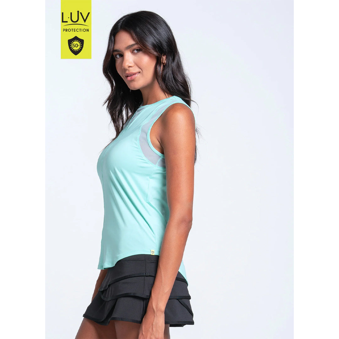 Lucky In Love Women's Chill Out Tank - Wave