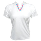 Lucky In Love Women's Winning Streak Tie Back Tee - White