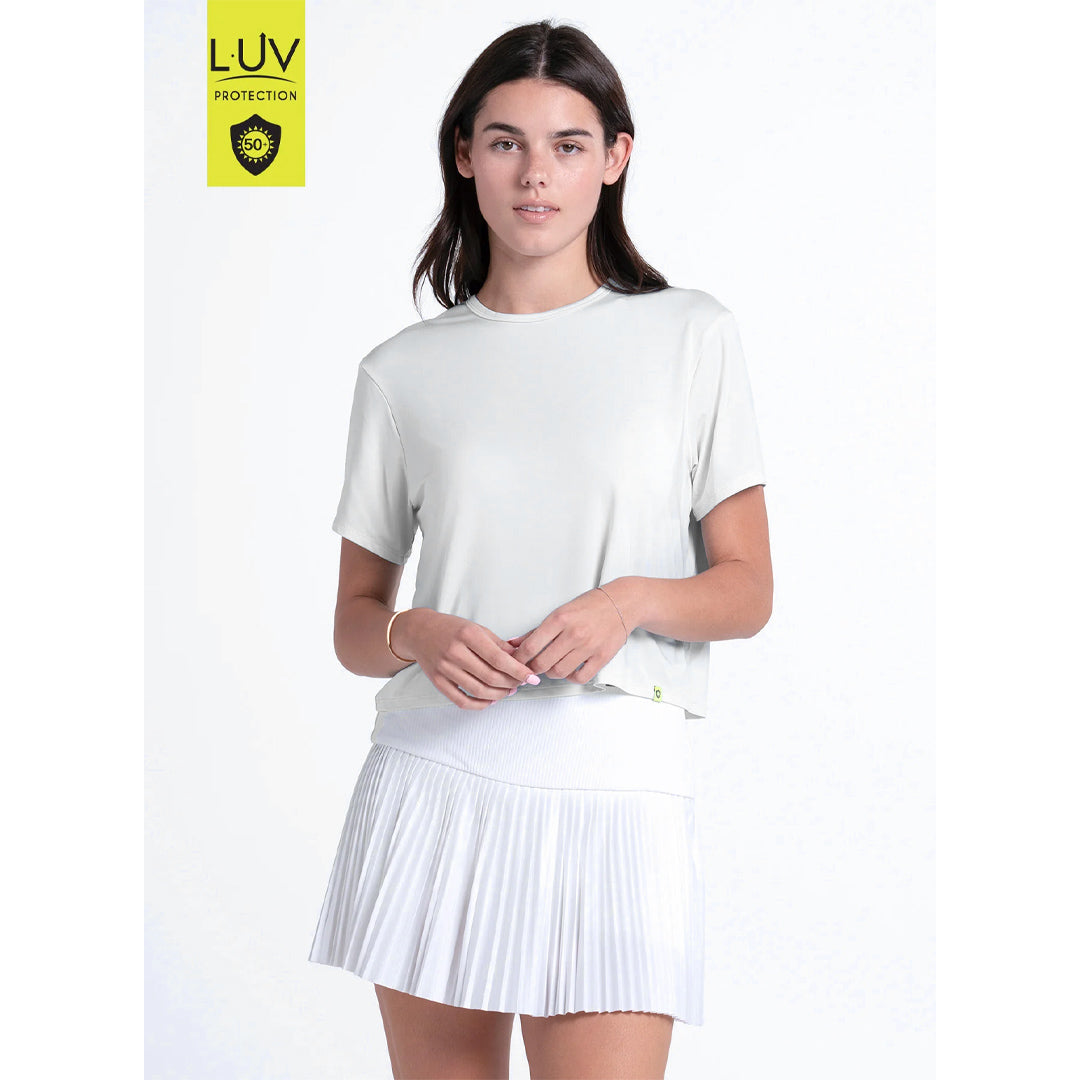Lucky In Love Women's Power Box Tee - White