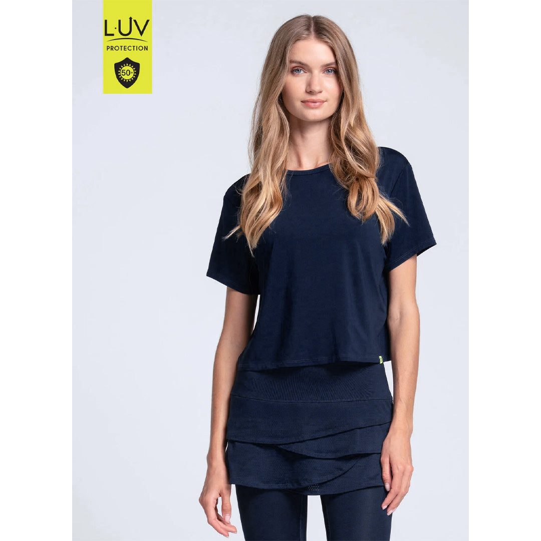 Lucky In Love Women's Power Box Tee - Midnight