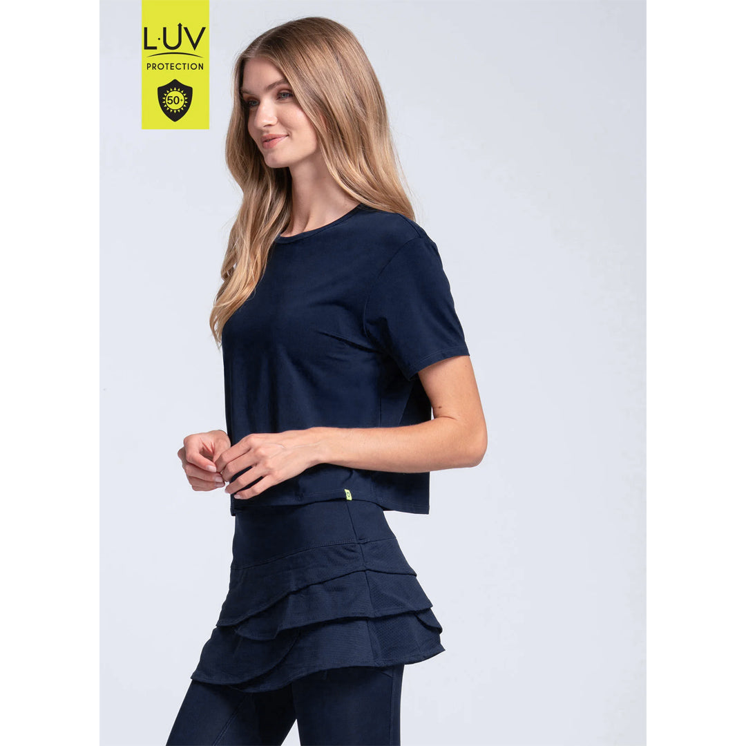Lucky In Love Women's Power Box Tee - Midnight