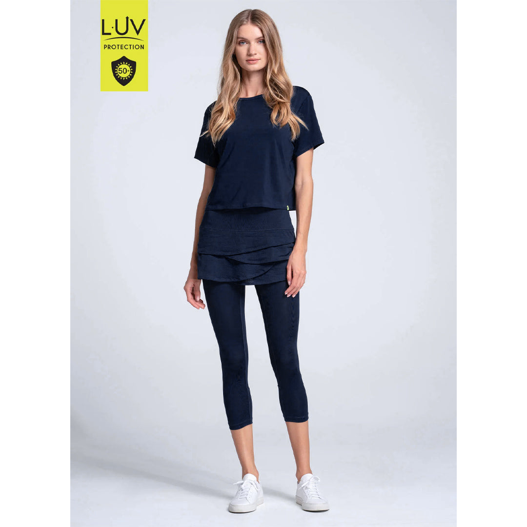 Lucky In Love Women's Power Box Tee - Midnight