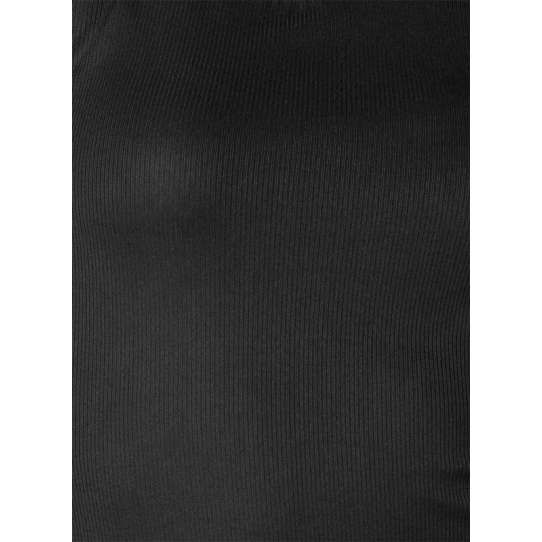Lucky In Love Women's Racer Rib Tank - Black/Blue