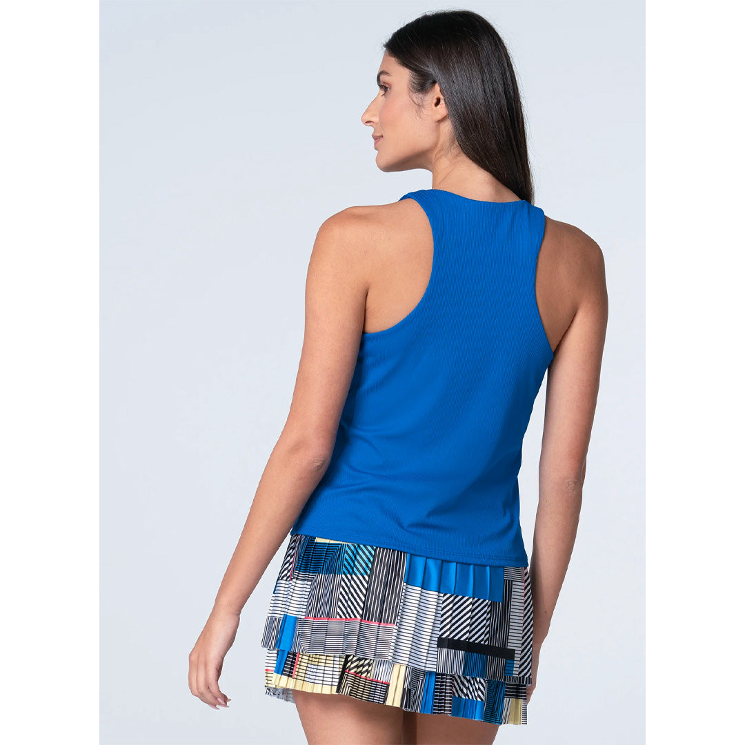 Lucky In Love Women's Clubhouse Tank - Electric Blue