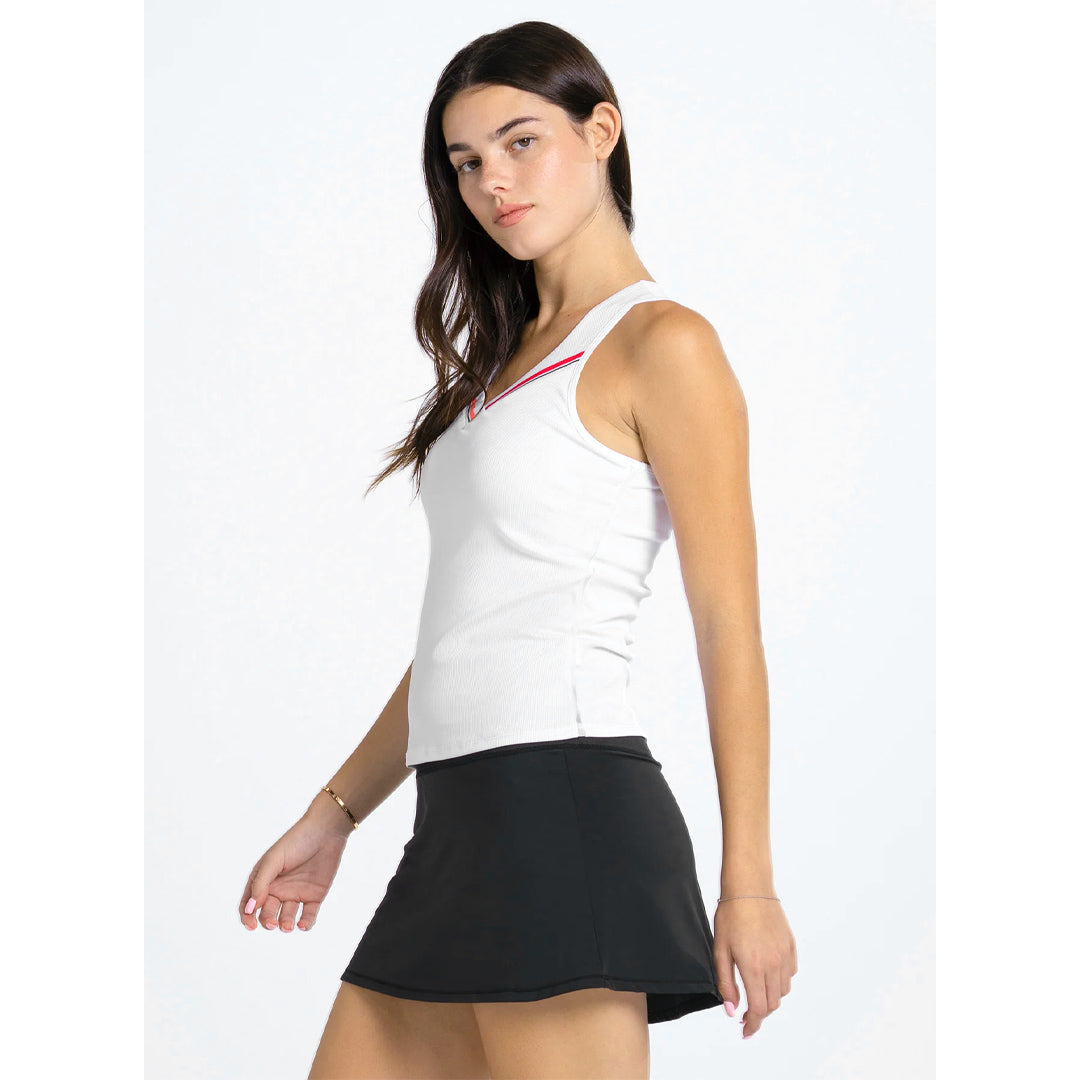 Lucky In Love Women's Glow Set Glow Stripe Tank - White/Tank