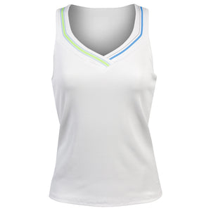Lucky In Love Women's Lavish Lane Lavish Stripe Tank - White/Multi