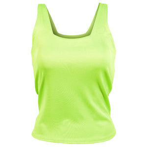 Lucky In Love Women's Lavish Lane Squared Up Tank - Lemon Frost
