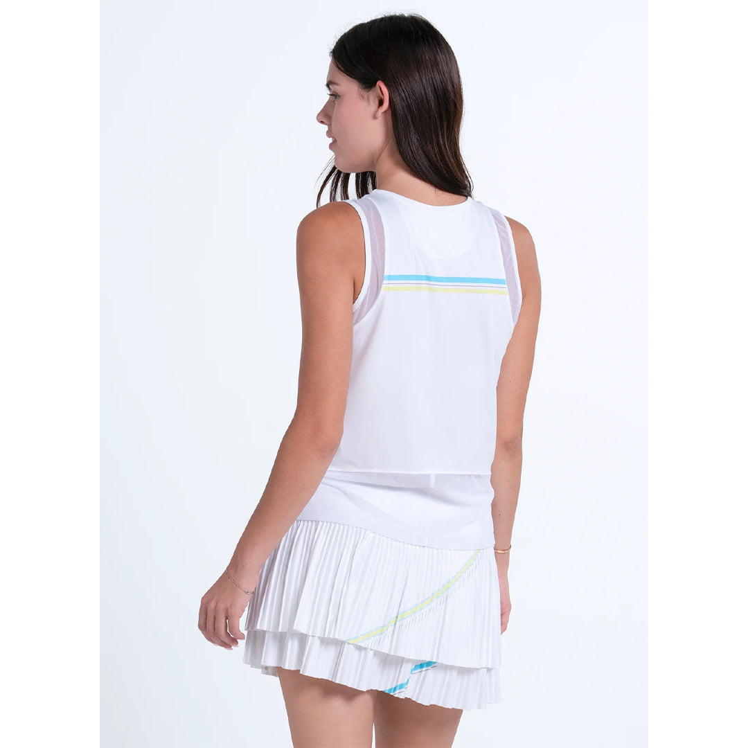 Lucky In Love Women's Lavish Lane Victory Lane Tank - White/Multi