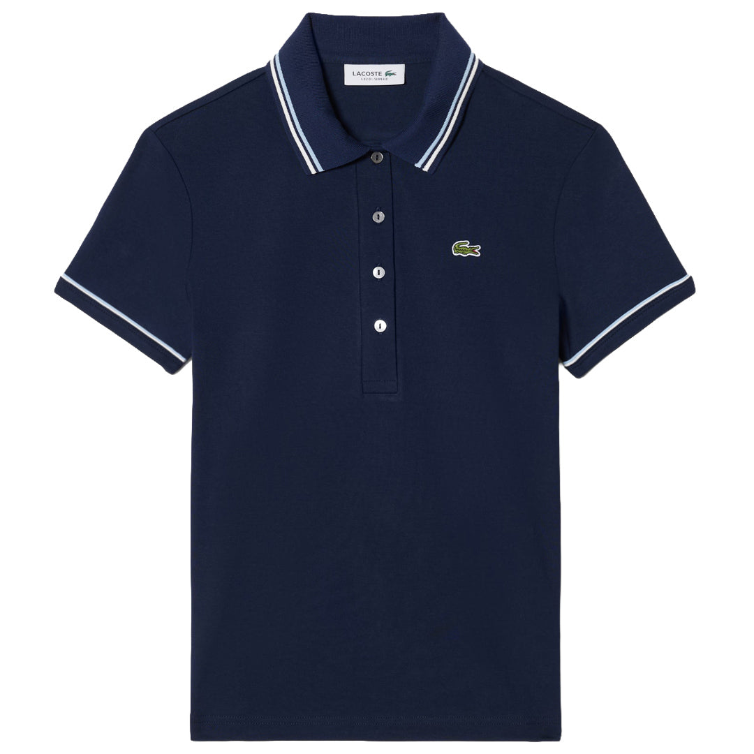 Lacoste Women's L.12.D Contract Accent Polo - Bleu Marine