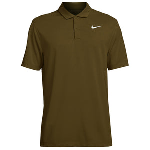 Nike Men's DriFit Polo - Olive Flak/White