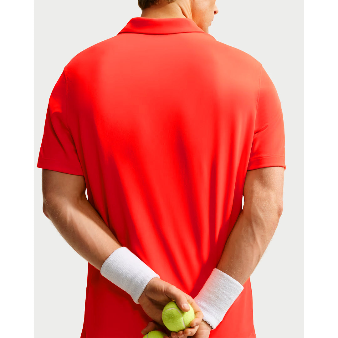 Nike Men's DriFit Solid Polo - Bright Crimson