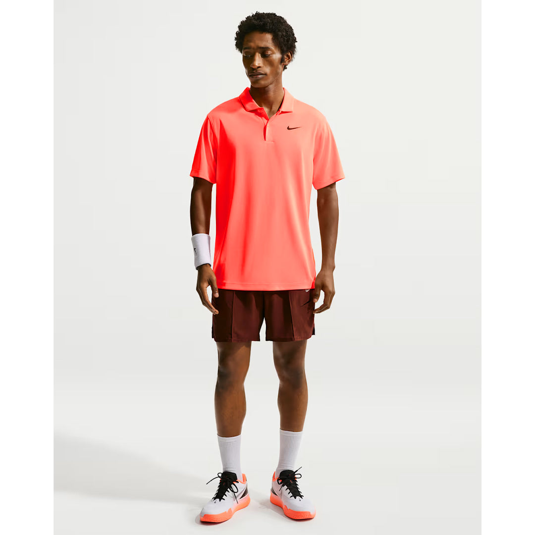 Nike Men's DriFit Solid Polo - Hot Lava