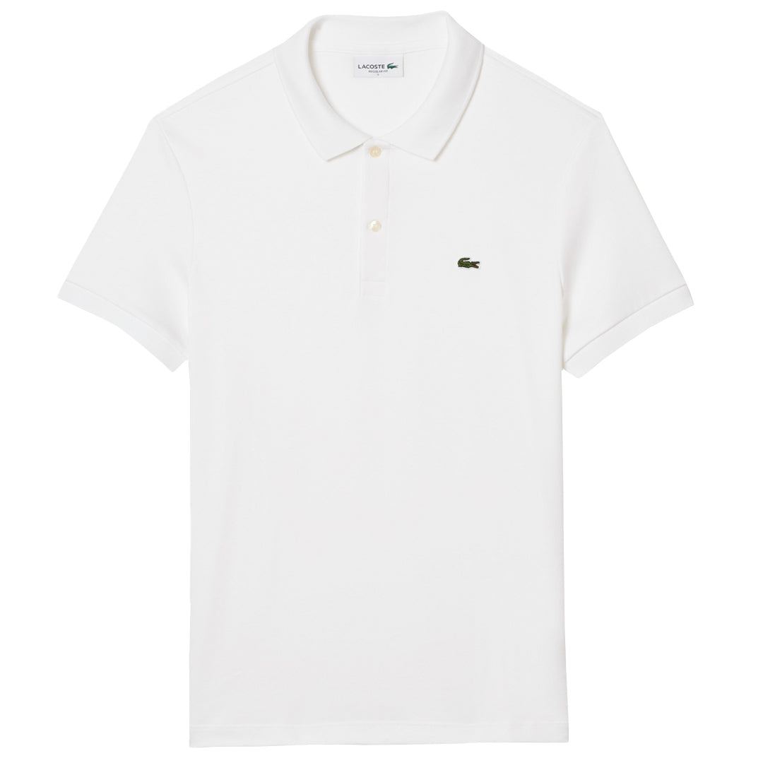 Lacoste Men's Pima Cotton Ribbed Polo - White