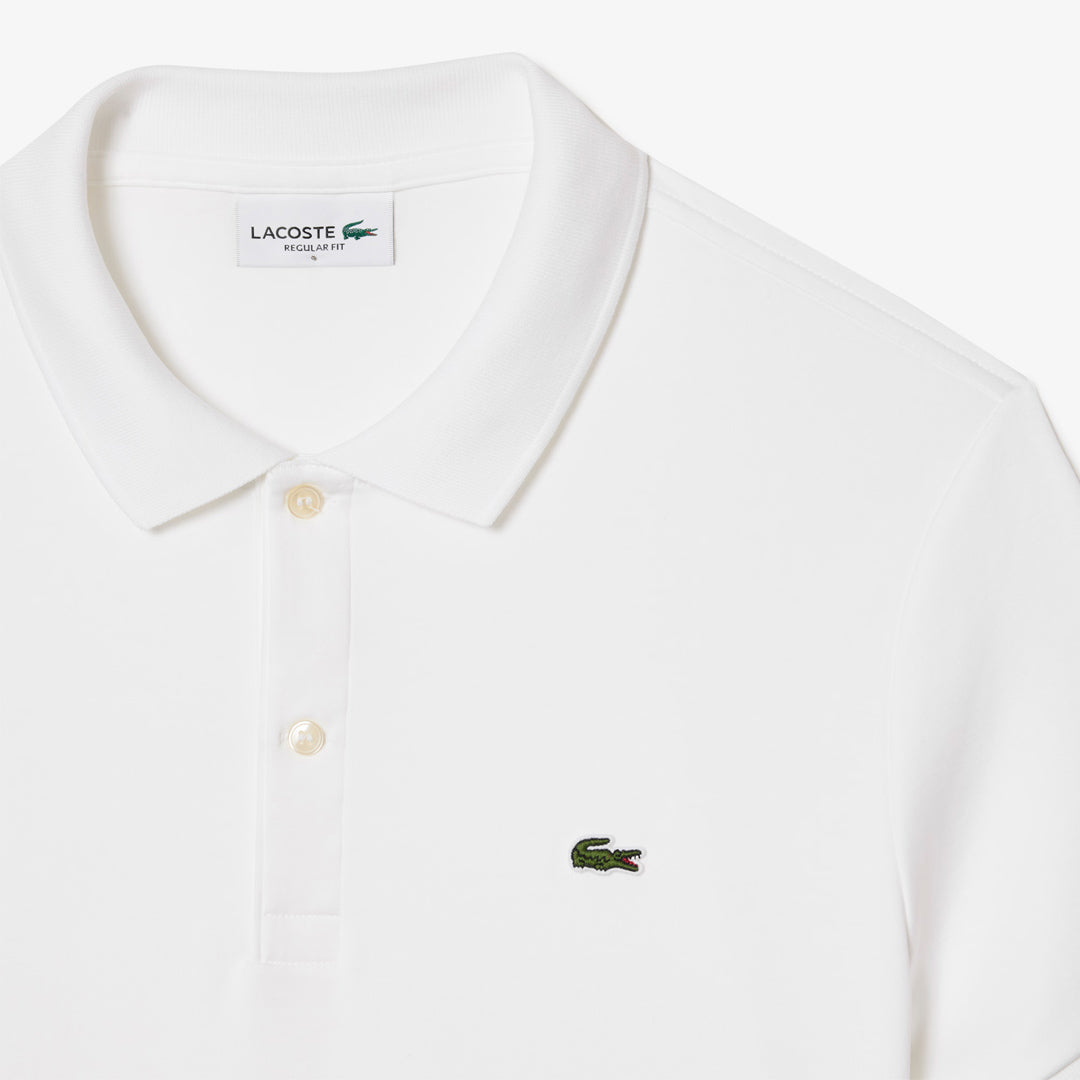Lacoste Men's Pima Cotton Ribbed Polo - White