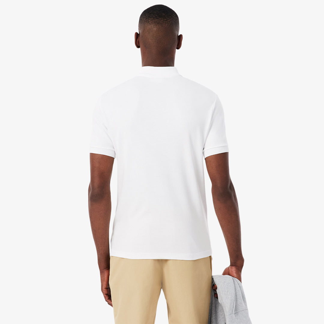 Lacoste Men's Pima Cotton Ribbed Polo - White