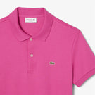 Lacoste Men's Pima Cotton Ribbed Polo - Pink