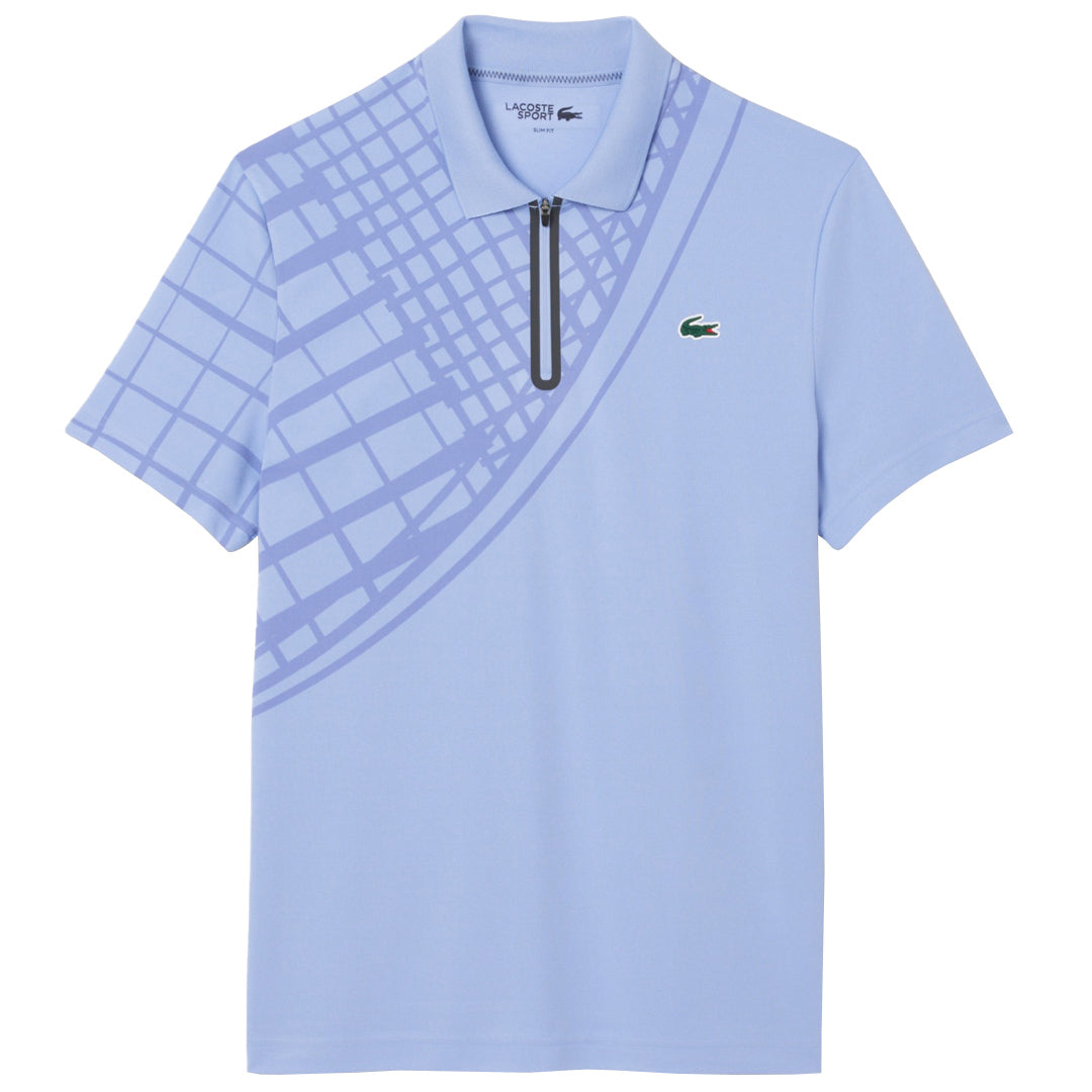 Lacoste Men's Ultra Dry Printed Polo - Purple