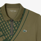 Lacoste Men's Ultra Dry Printed Polo - Khaki Green