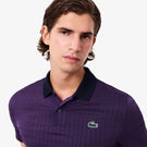 Lacoste Men's Medvedev X Tennis Polo - Purple/Navy Blue