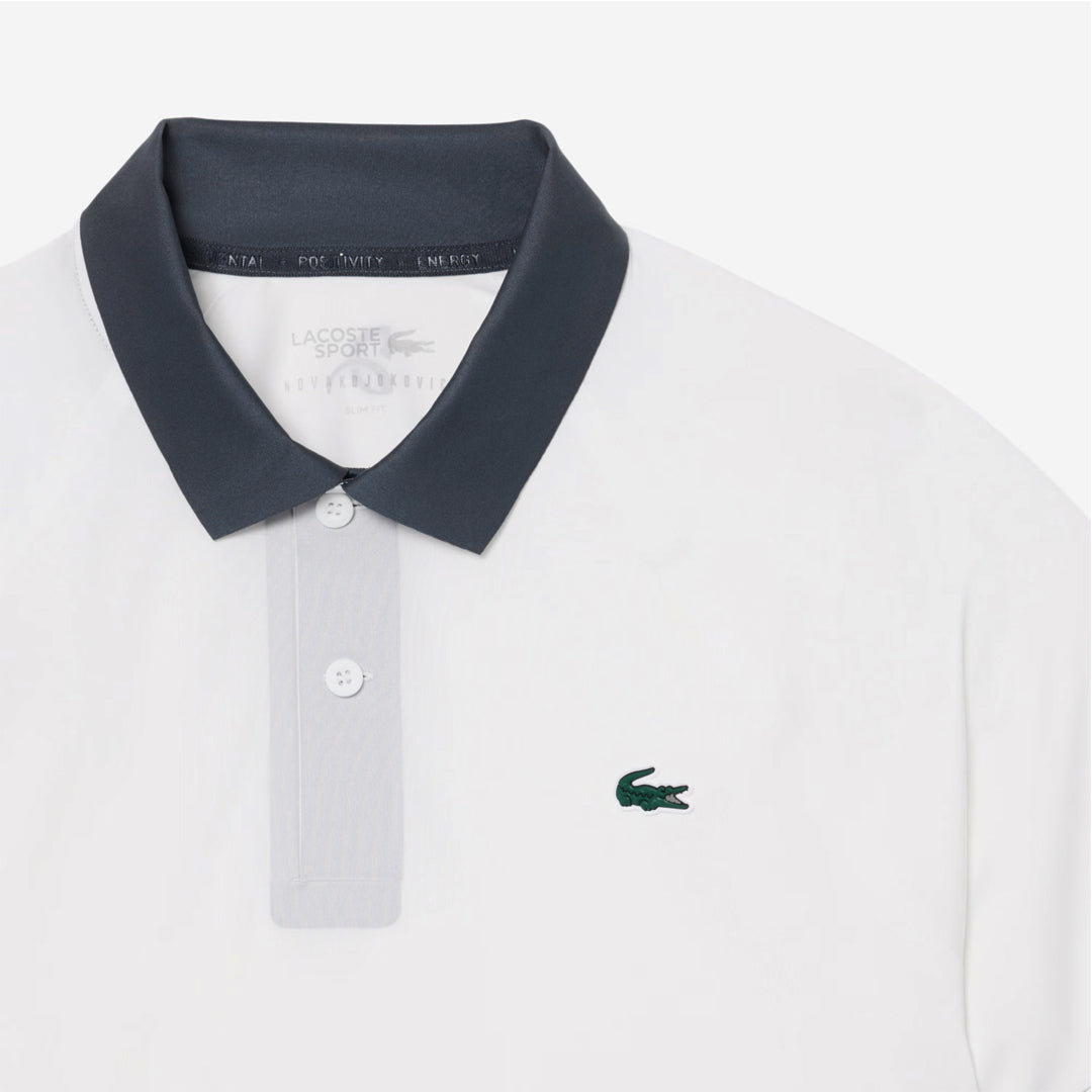 Lacoste Men's Djokovic X Tennis On Court Polo - Flour/Urban