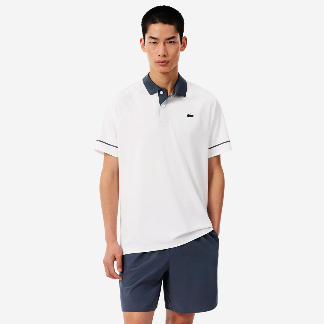 Lacoste Men's Djokovic X Tennis On Court Polo - Flour/Urban