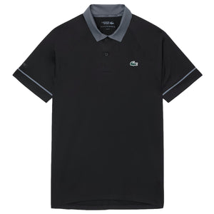 Lacoste Men's Djokovic X Tennis On Court Polo - Black/Grey