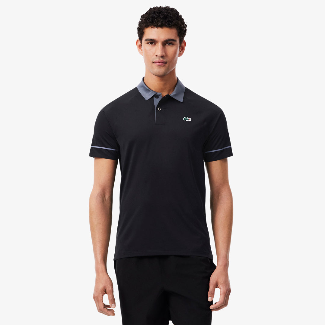 Lacoste Men's Djokovic X Tennis On Court Polo - Black/Grey