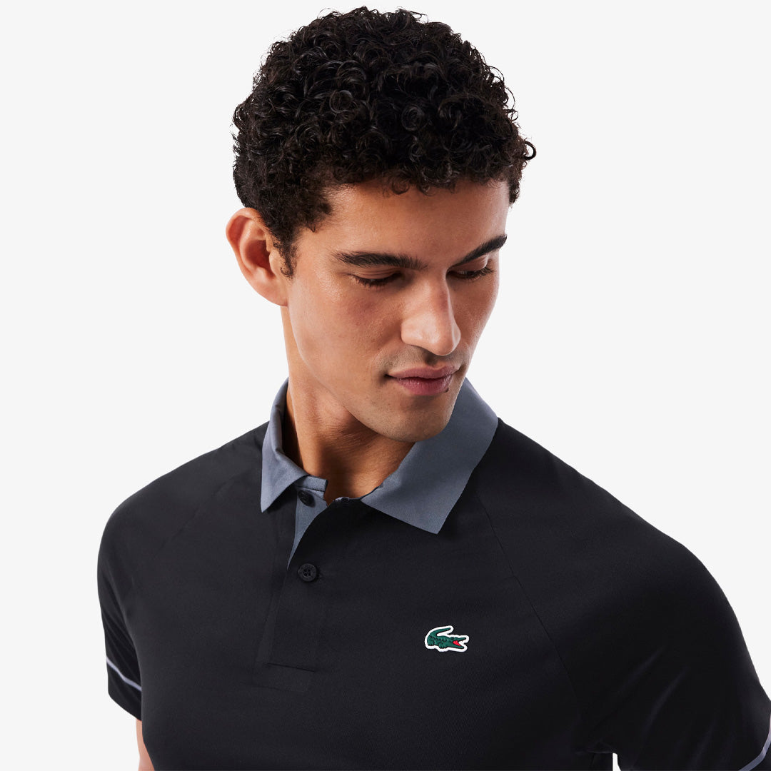 Lacoste Men's Djokovic X Tennis On Court Polo - Black/Grey