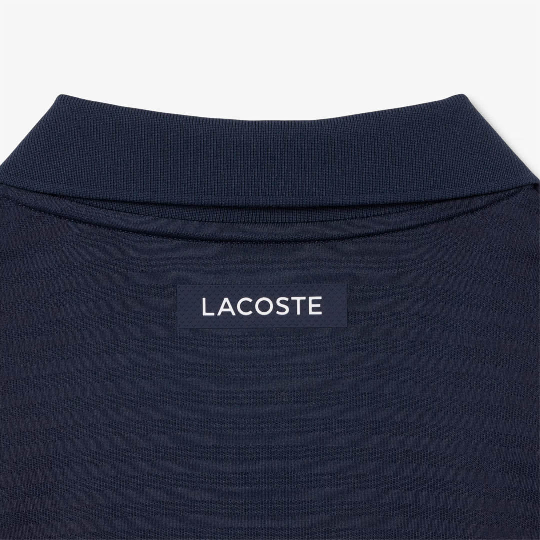 Lacoste Men's Ultra Dry Jacquard Polo - Navy Blue