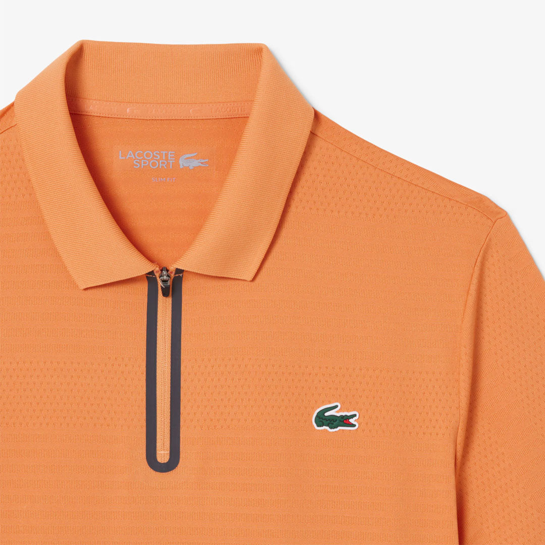 Lacoste Men's Ultra Dry Jacquard Polo - Orange