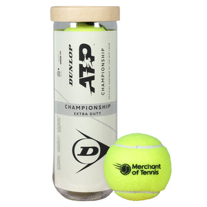 Dunlop ATP Championship - Extra Duty - MOT Logo Ball - Tennis Ball Can