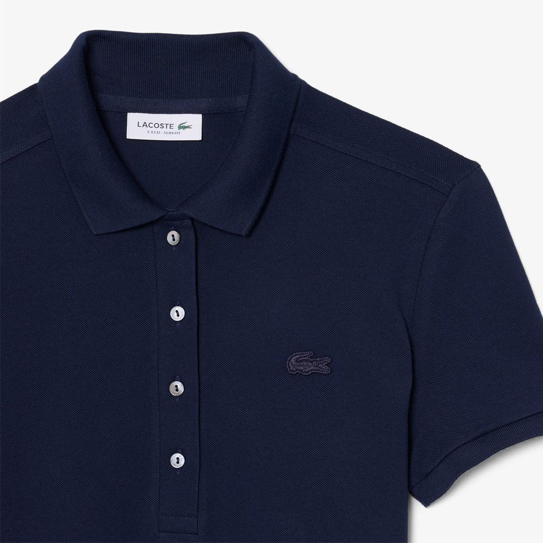 Lacoste Women's Stretch Mini Pique Polo Dress - Navy Blue