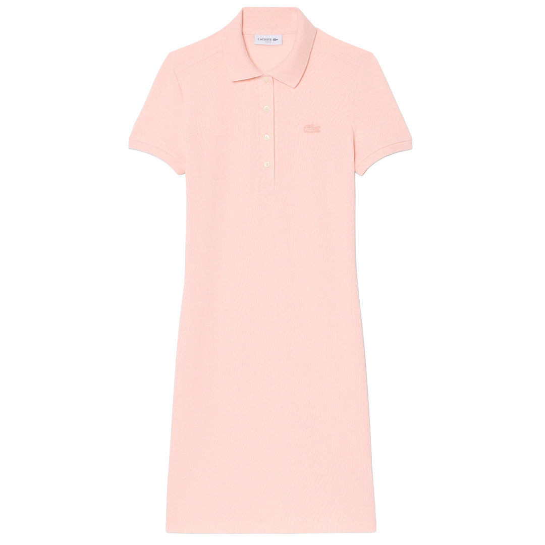 Lacoste Women's Stretch Mini Pique Polo Dress - Light Pink