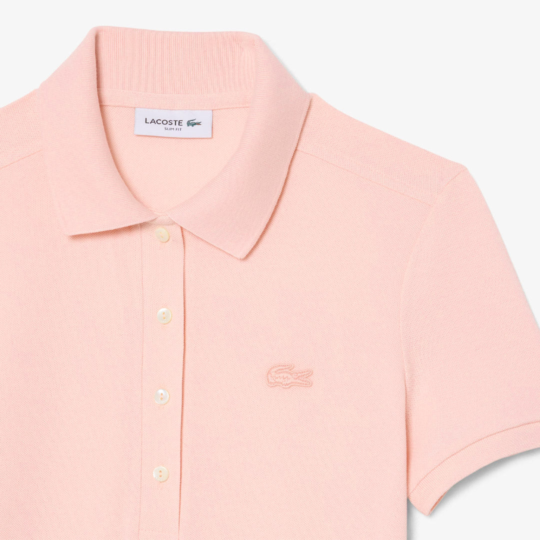 Lacoste Women's Stretch Mini Pique Polo Dress - Light Pink