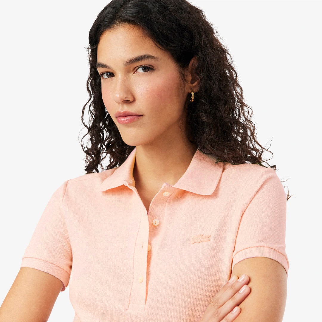 Lacoste Women's Stretch Mini Pique Polo Dress - Light Pink