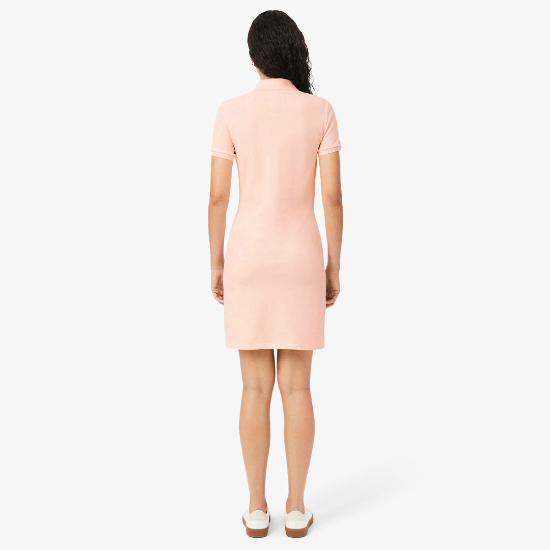 Lacoste Women's Stretch Mini Pique Polo Dress - Light Pink