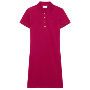 Lacoste Women's Stretch Mini Pique Polo Dress - Fuschia Pink