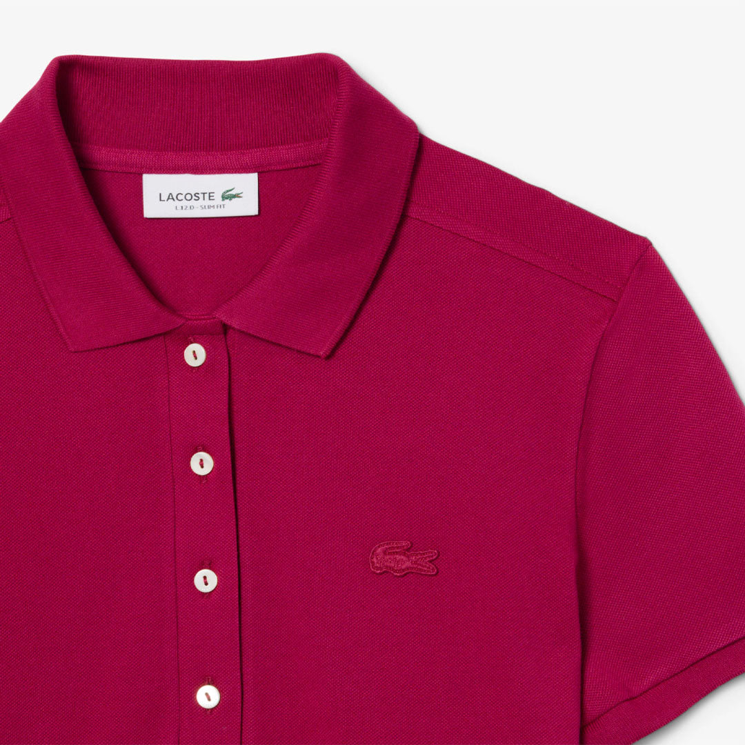 Lacoste Women's Stretch Mini Pique Polo - Fuschia Pink